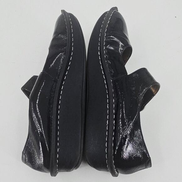 Alegria Black Paloma Patent Leather Mary Jane Platform Slip On Shoe 41 / 10.5-11 - Picture 6 of 9